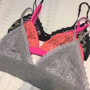 Grey and Purple Bralette